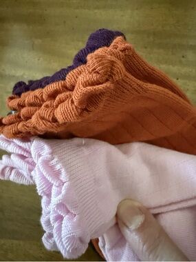 Talbots Crew Socks Vintage 3 Multicolor Pairs ONE SIZE Fits 9-11 Vintage Korea